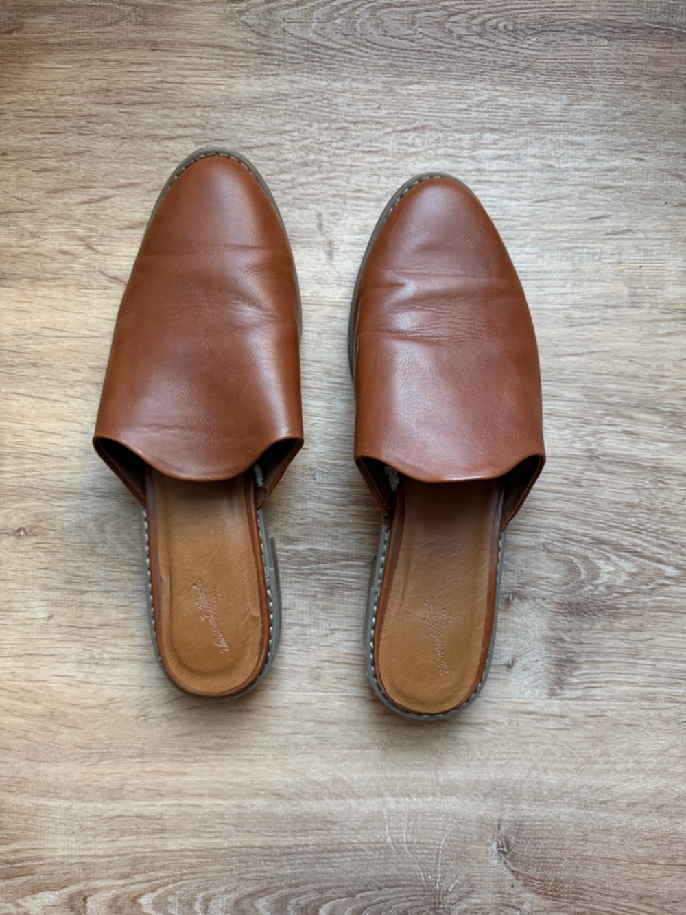 Women’s Slip-On Mules in Cognac Brown